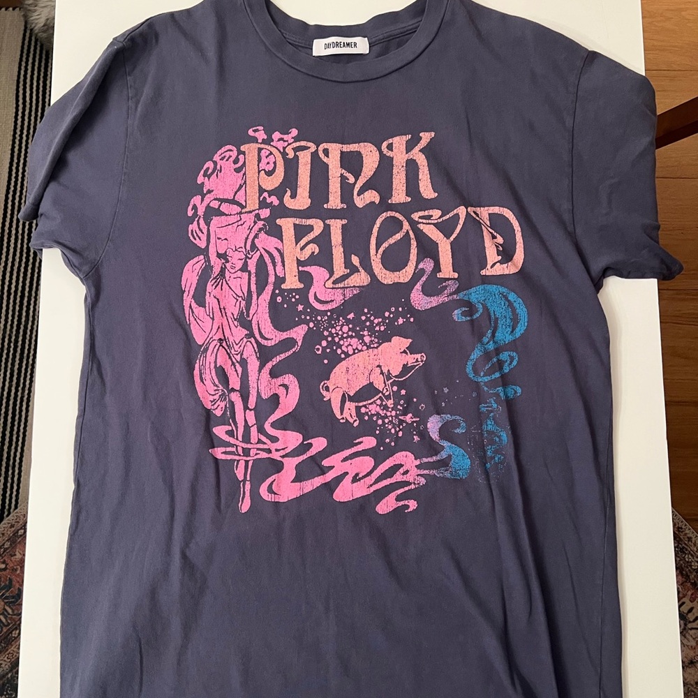 Daydreamer Blue and Pink Short Sleeve Tee